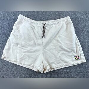 Peloton Women’s White Sweat Shorts Drawstring Size XXL